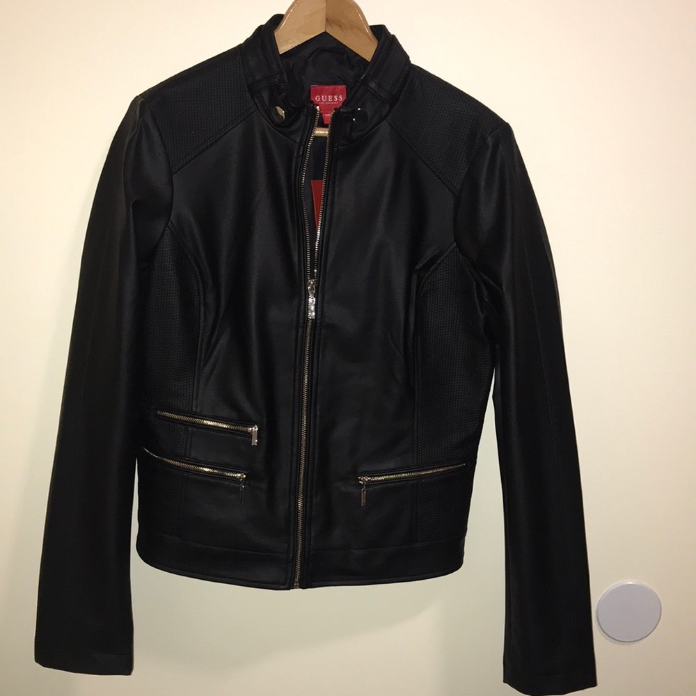 Guess Leather Jacket NWT